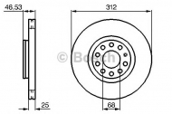 Тормозной диск BOSCH 0 986 479 057