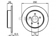 Тормозной диск BOSCH 0 986 479 102