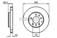 Тормозной диск BOSCH 0 986 479 132