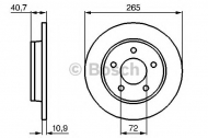 Тормозной диск BOSCH 0 986 479 178