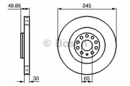 Тормозной диск BOSCH 0 986 479 204