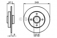 Тормозной диск BOSCH 0 986 479 219