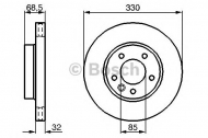 Тормозной диск BOSCH 0 986 479 248