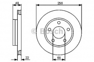 Тормозной диск BOSCH 0 986 479 463