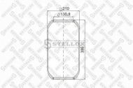 Баллон пневматической рессоры STELLOX 90-06440-SX