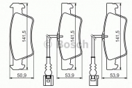 Комплект тормозных колодок BOSCH 0 986 494 219