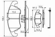 Комплект тормозных колодок BOSCH 0 986 494 259
