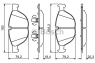 Комплект тормозных колодок BOSCH 0 986 494 307