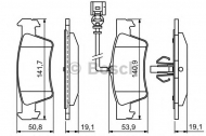 Комплект тормозных колодок BOSCH 0 986 494 309