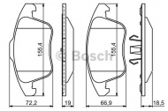 Комплект тормозных колодок BOSCH 0 986 494 324