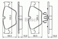 Комплект тормозных колодок BOSCH 0 986 494 354