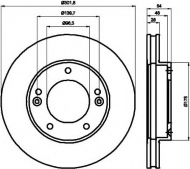 Тормозной диск HELLA PAGID 8DD 355 112-811