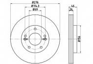 Тормозной диск HELLA PAGID 8DD 355 115-091