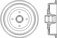 Тормозный барабан HELLA PAGID 8DT 355 301-521