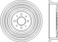 Тормозный барабан HELLA PAGID 8DT 355 301-531