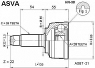 Шарнирный комплект ASVA HN-38