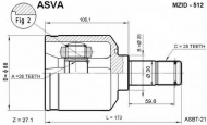 Шарнирный комплект ASVA MZID-512