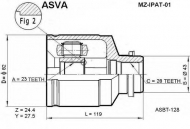 Шарнирный комплект ASVA MZ-IPAT-01