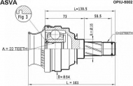 Шарнирный комплект ASVA OPIU-5002