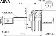 Шарнирный комплект ASVA TY-09