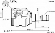 Шарнирный комплект ASVA TYIP-5001