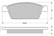 Комплект тормозных колодок PROCODIS FRANCE PF1075