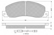 Комплект тормозных колодок PROCODIS FRANCE PF1165