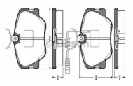 Комплект тормозных колодок BOSCH 0 986 TB2 099