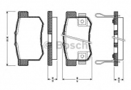 Комплект тормозных колодок BOSCH 0 986 TB2 182