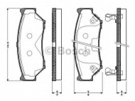 Комплект тормозных колодок BOSCH 0 986 TB2 211