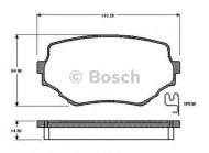Комплект тормозных колодок BOSCH 0 986 TB2 291