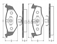 Комплект тормозных колодок BOSCH 0 986 TB2 300