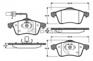 Комплект тормозных колодок BOSCH 0 986 TB2 304
