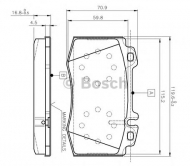 Комплект тормозных колодок BOSCH 0 986 TB2 377