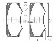 Комплект тормозных колодок BOSCH 0 986 TB2 486