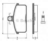 Комплект тормозных колодок BOSCH 0 986 TB2 502