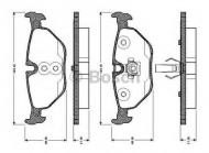 Комплект тормозных колодок BOSCH 0 986 TB2 594