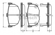 Комплект тормозных колодок BOSCH 0 986 TB2 619