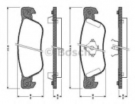 Комплект тормозных колодок BOSCH 0 986 TB2 620