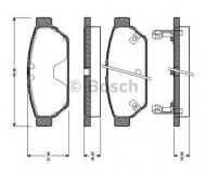 Комплект тормозных колодок BOSCH 0 986 TB2 698