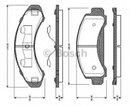 Комплект тормозных колодок BOSCH 0 986 TB2 725