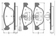 Комплект тормозных колодок BOSCH 0 986 TB2 733