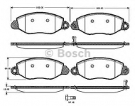 Комплект тормозных колодок BOSCH 0 986 TB2 817