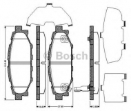 Комплект тормозных колодок BOSCH 0 986 TB2 894