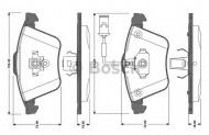 Комплект тормозных колодок BOSCH 0 986 TB3 080