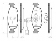 Комплект тормозных колодок BOSCH 0 986 TB3 143