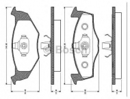 Комплект тормозных колодок BOSCH 0 986 TB2 036