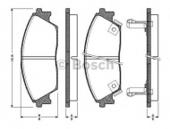 Комплект тормозных колодок BOSCH 0 986 TB2 118