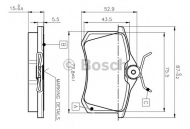 Комплект тормозных колодок BOSCH 0 986 TB2 140