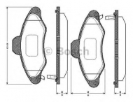 Комплект тормозных колодок BOSCH 0 986 TB2 185